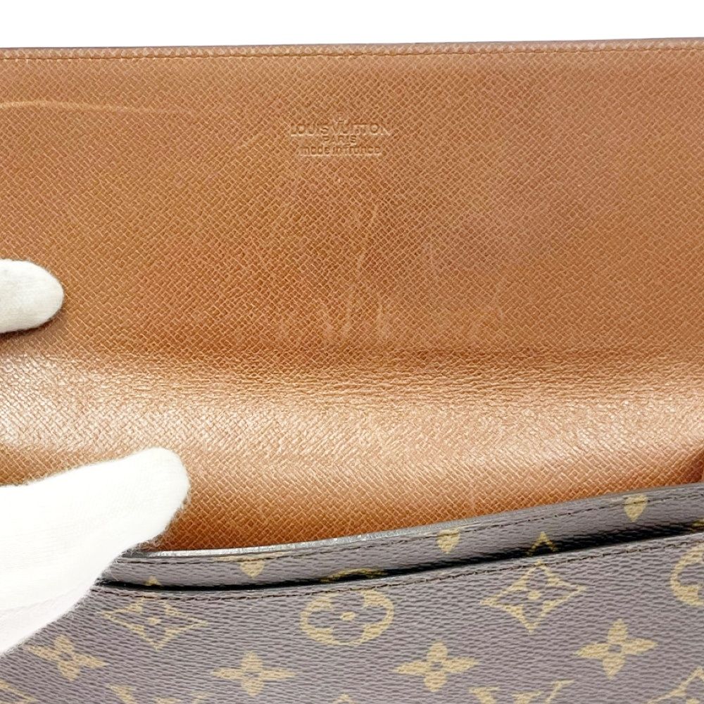 Louis Vuitton Monogram Portefeuille Long Wallet Brown — view 6