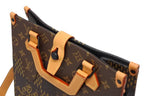 Louis Vuitton NIGO Damier Giant Tote Bag Brown Beige Vachetta Leather Black — view 5