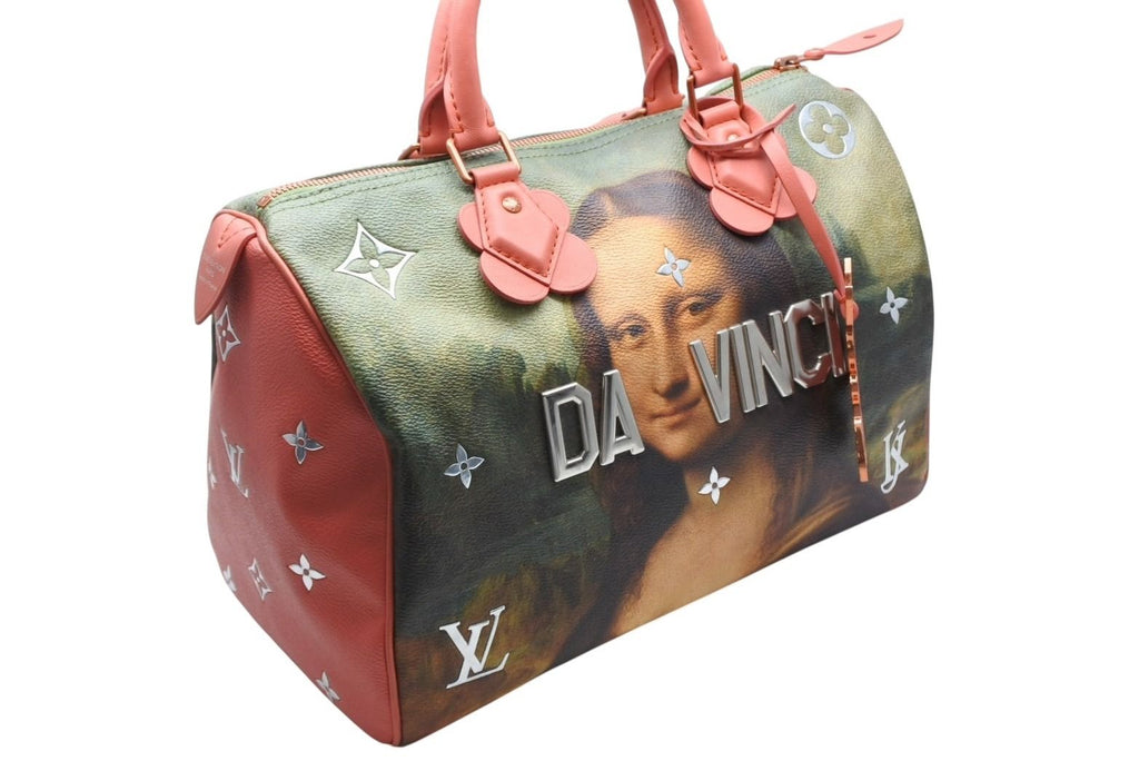 Louis Vuitton Mona Lisa Speedy 30 Boston Bag Masters Collection Pink — view 3