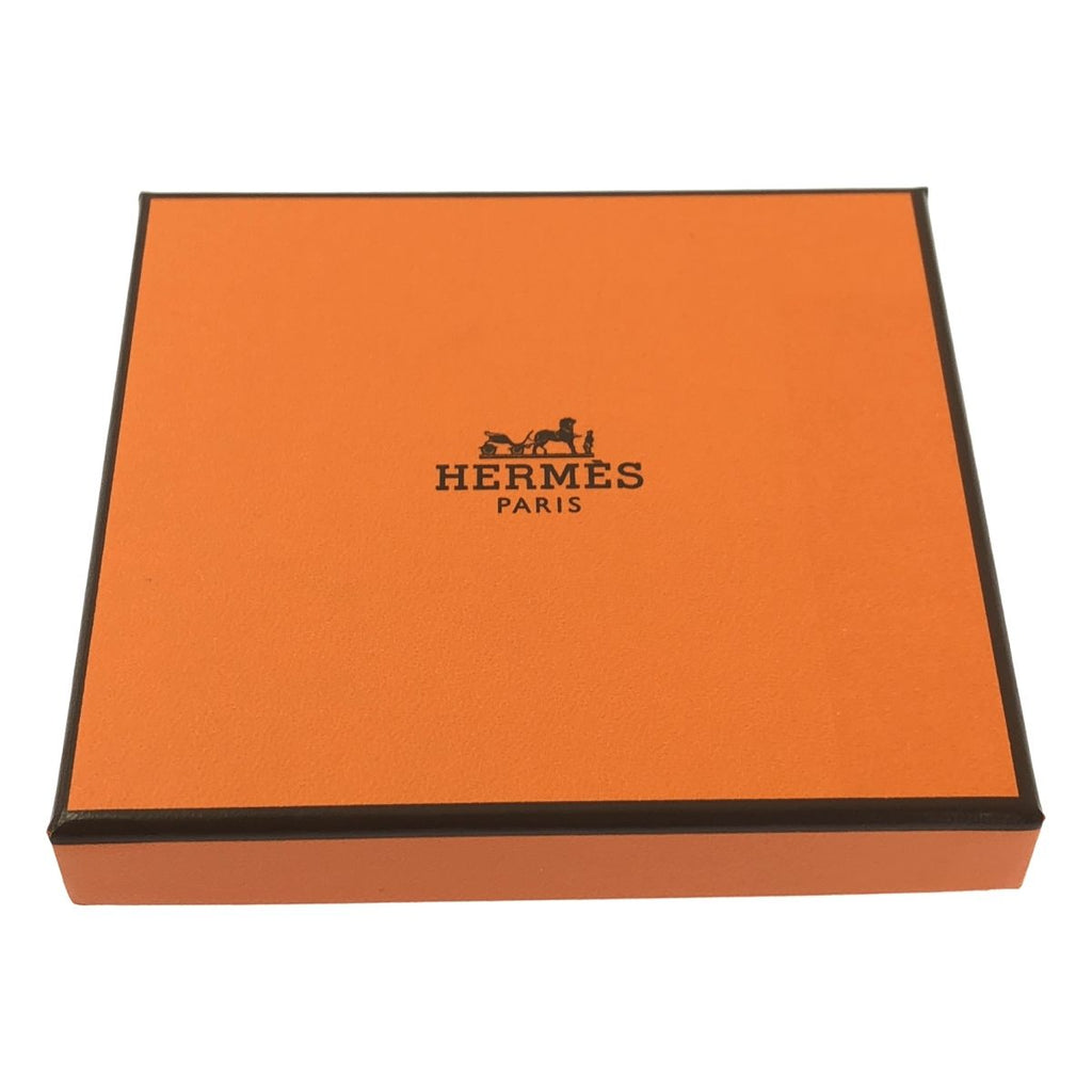 Hermes Bastia Veau Epsom Coin Case White — view 5