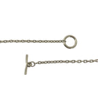 Hermes Chaine D'ancre Vulcanium Necklace Dark Brown Silver — view 5