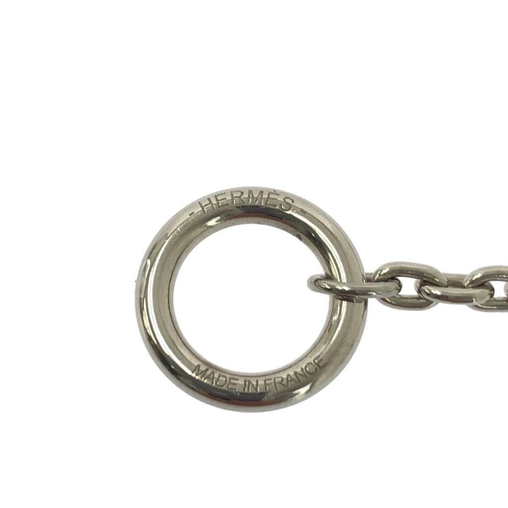 Hermes Chaine D'ancre Vulcanium Necklace Dark Brown Silver — view 6