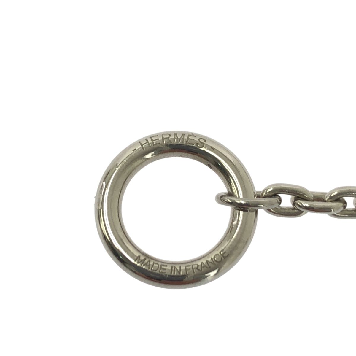 Hermes Chaine D'ancre Vulcanium Necklace Dark Brown Silver — view 6
