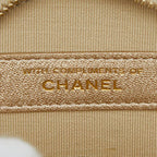 Chanel CC Logo Quilted Coin Case Airpods Earrings Gold — view 7