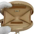 Chanel CC Logo Quilted Coin Case Airpods Earrings Gold — view 5