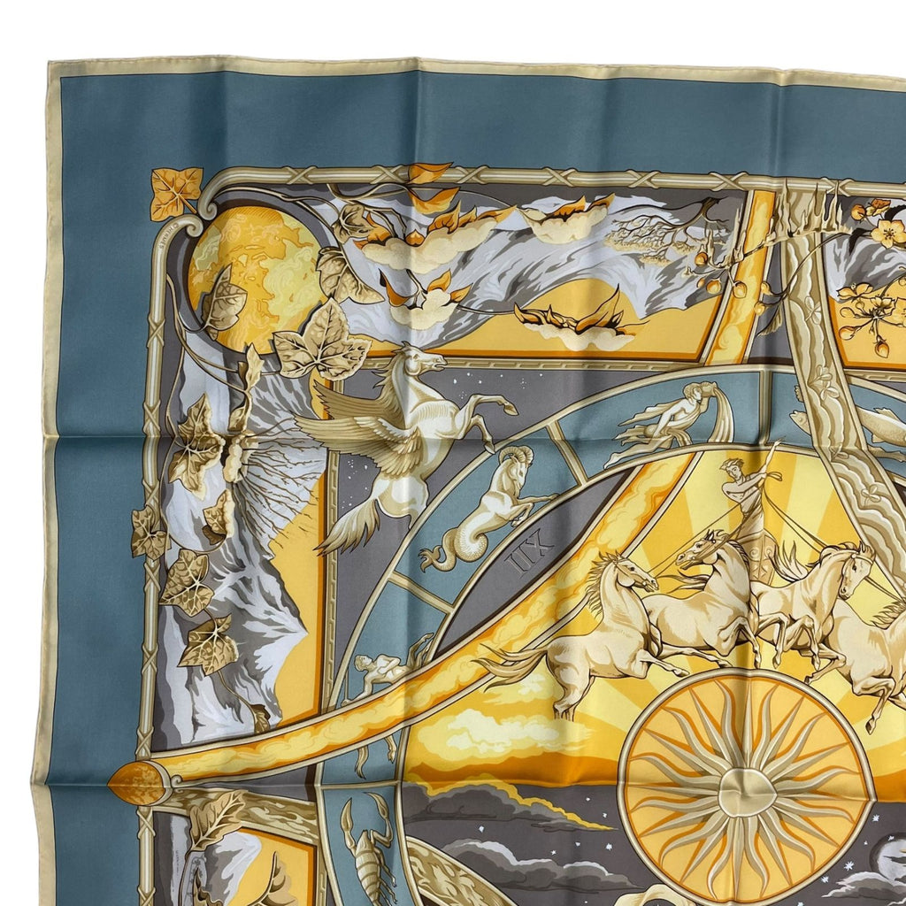 Hermes Carre 90 Scarf 100% Silk Rythmes du Monde Rhythms of the World Multicolor — view 3