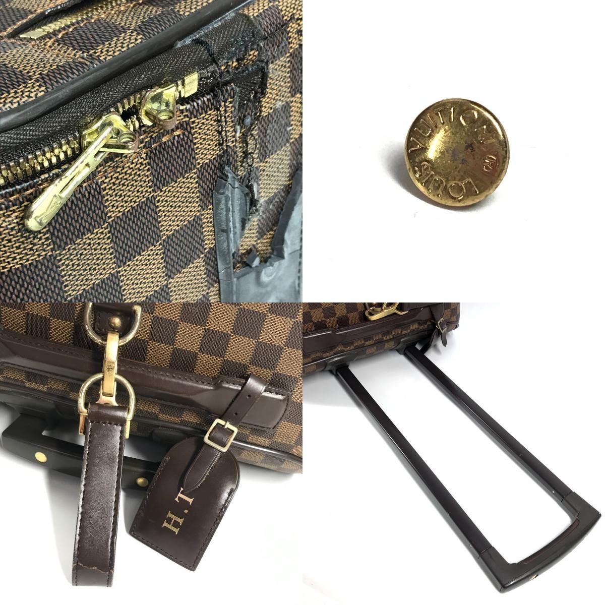 Louis Vuitton Carry Bag Vegas 55 Damier Canvas Ebene Brown — view 8