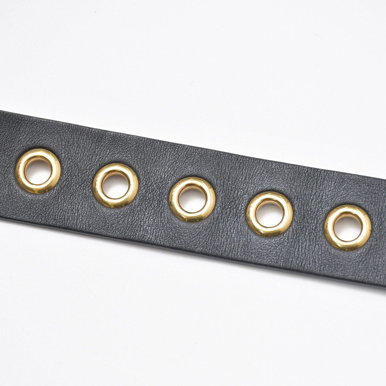 Dior Quake D Buckle Belt Black Leather Gold — view 5