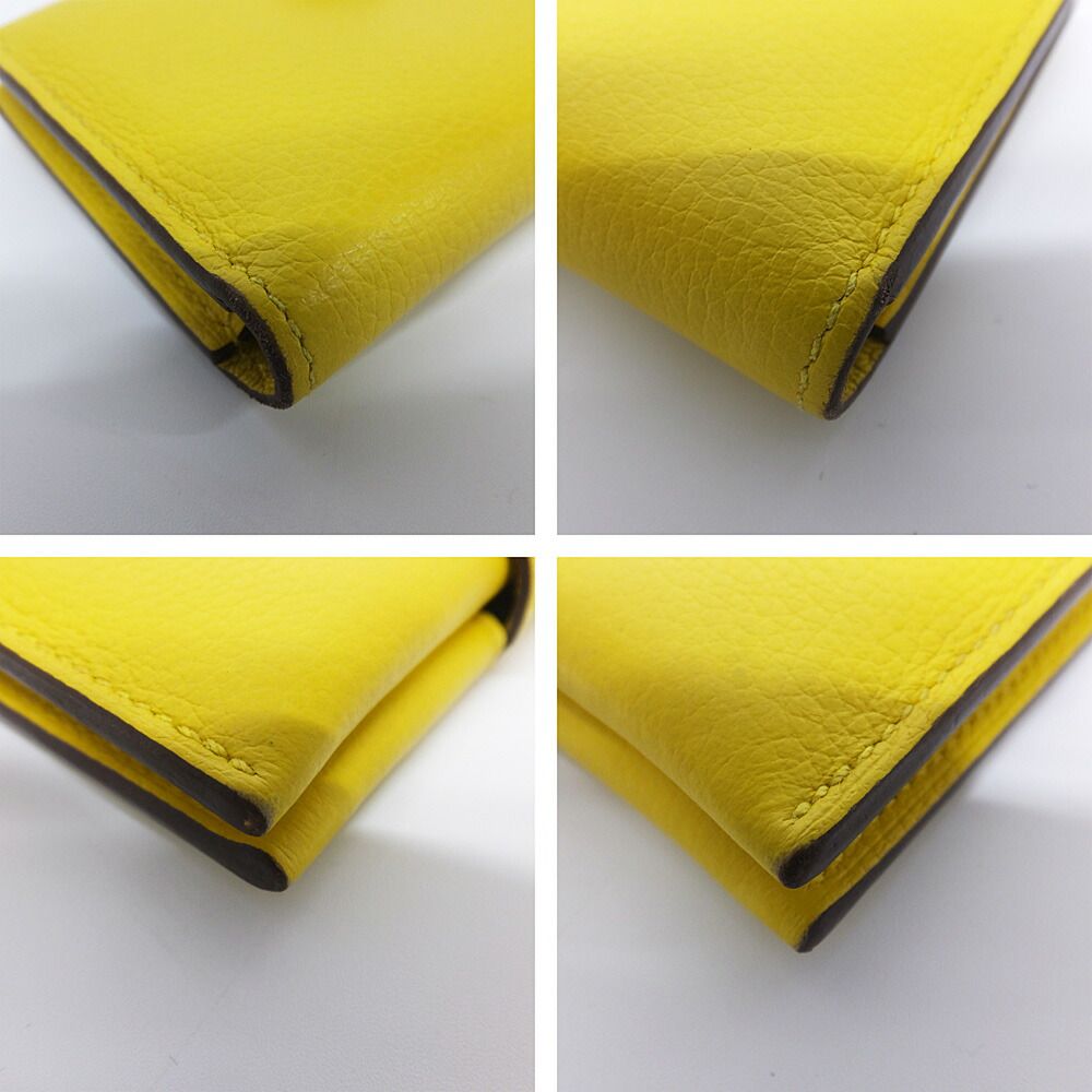 Hermes Card Case Rms Yellow Blue Manufactured Around — view 4