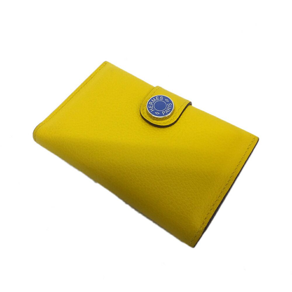 Hermes Card Case Rms Yellow Blue Manufactured Around — view 9
