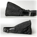 Prada Nylon Shoulder Bag Triangle Logo Black — view 5