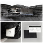 Prada Nylon Shoulder Bag Triangle Logo Black — view 9
