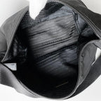 Prada Nylon Shoulder Bag Triangle Logo Black — view 3