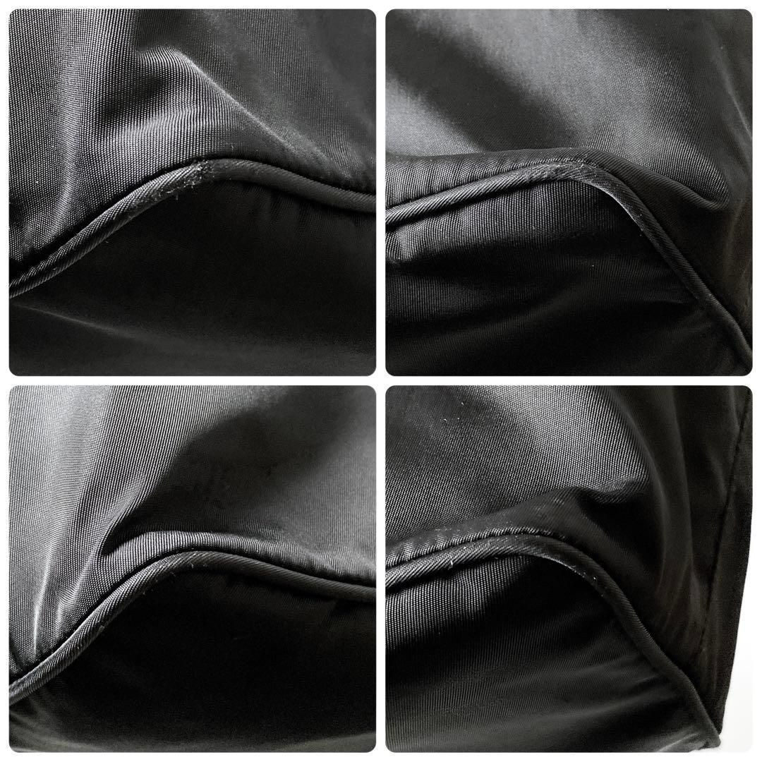 Prada Nylon Shoulder Bag Triangle Logo Black — view 7