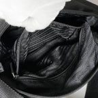 Prada Nylon Shoulder Bag Triangle Logo Black — view 4