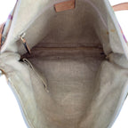 Gucci Flora Multicolor Gold Canvas Leather Shoulder Bag — view 8