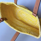 Loewe Anagram Basket Bag Square Yellow — view 3