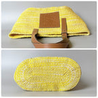Loewe Anagram Basket Bag Square Yellow — view 5