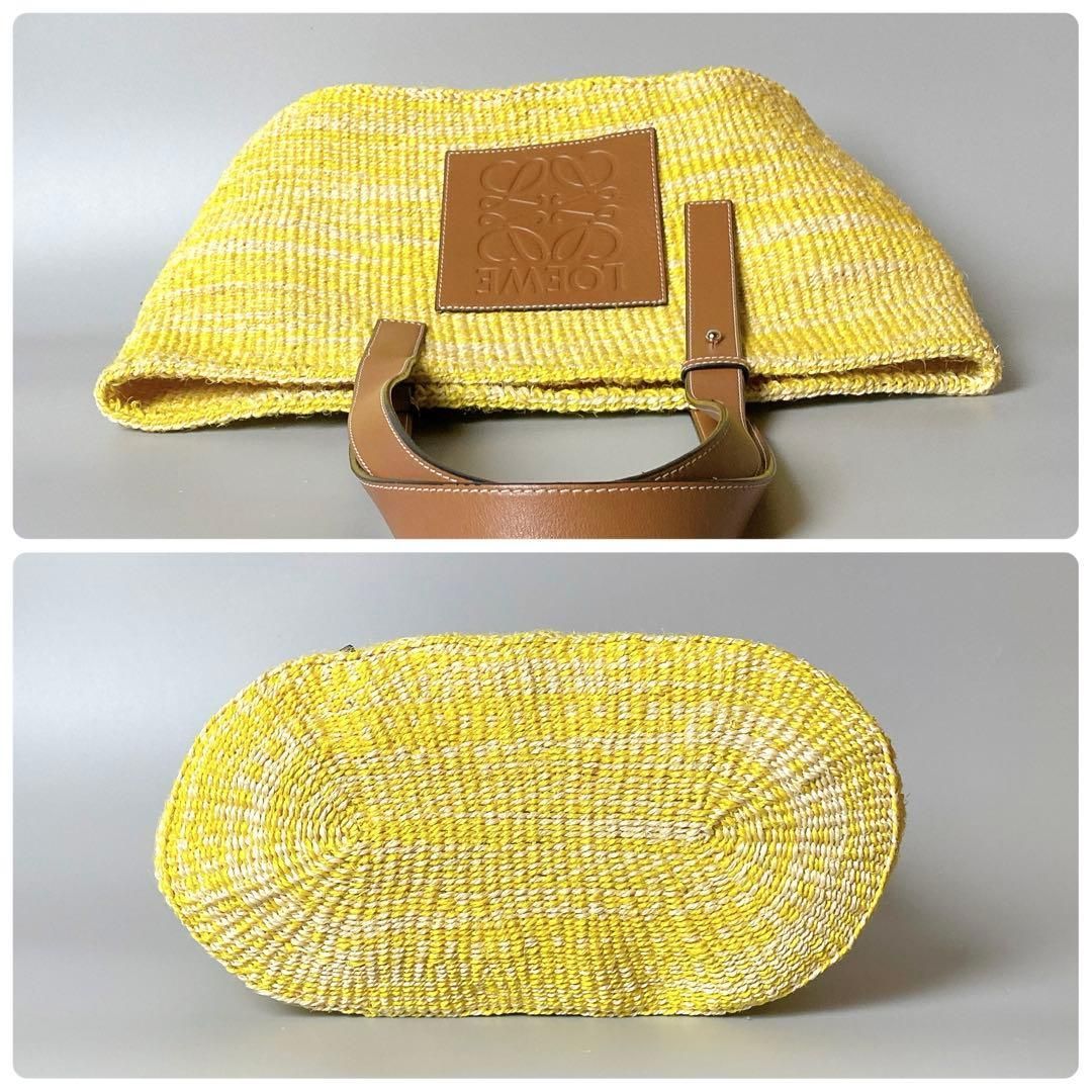 Loewe Anagram Basket Bag Square Yellow — view 5