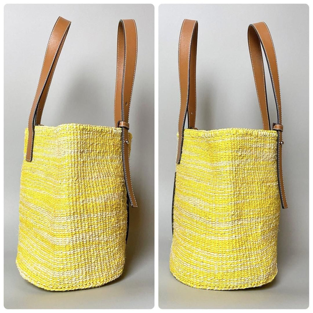 Loewe Anagram Basket Bag Square Yellow — view 4