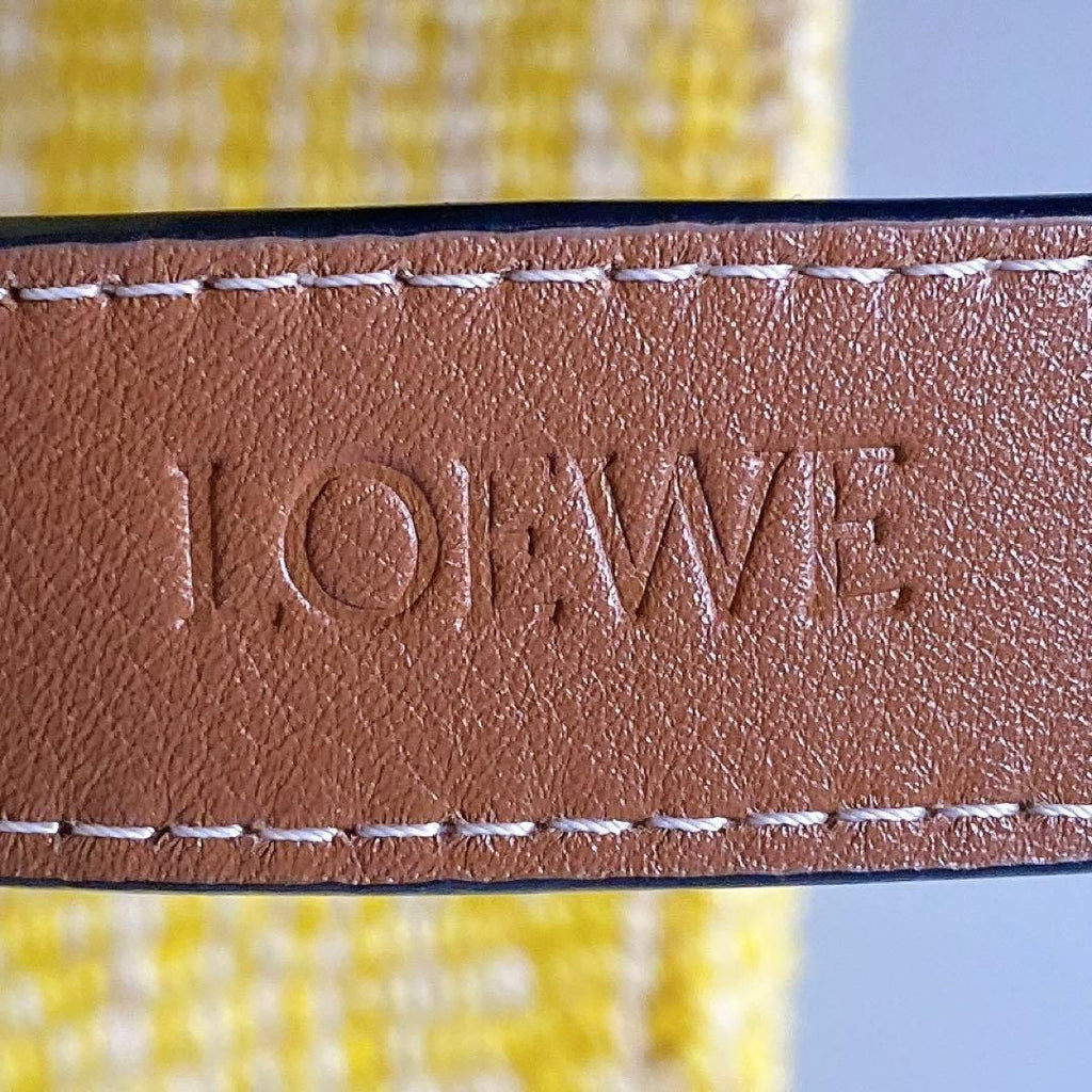 Loewe Anagram Basket Bag Square Yellow — view 8