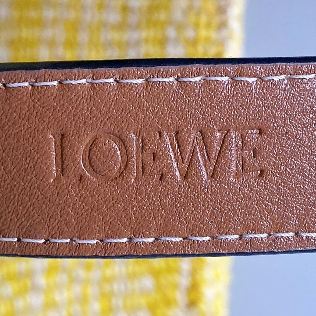 Loewe Anagram Basket Bag Square Yellow — view 8