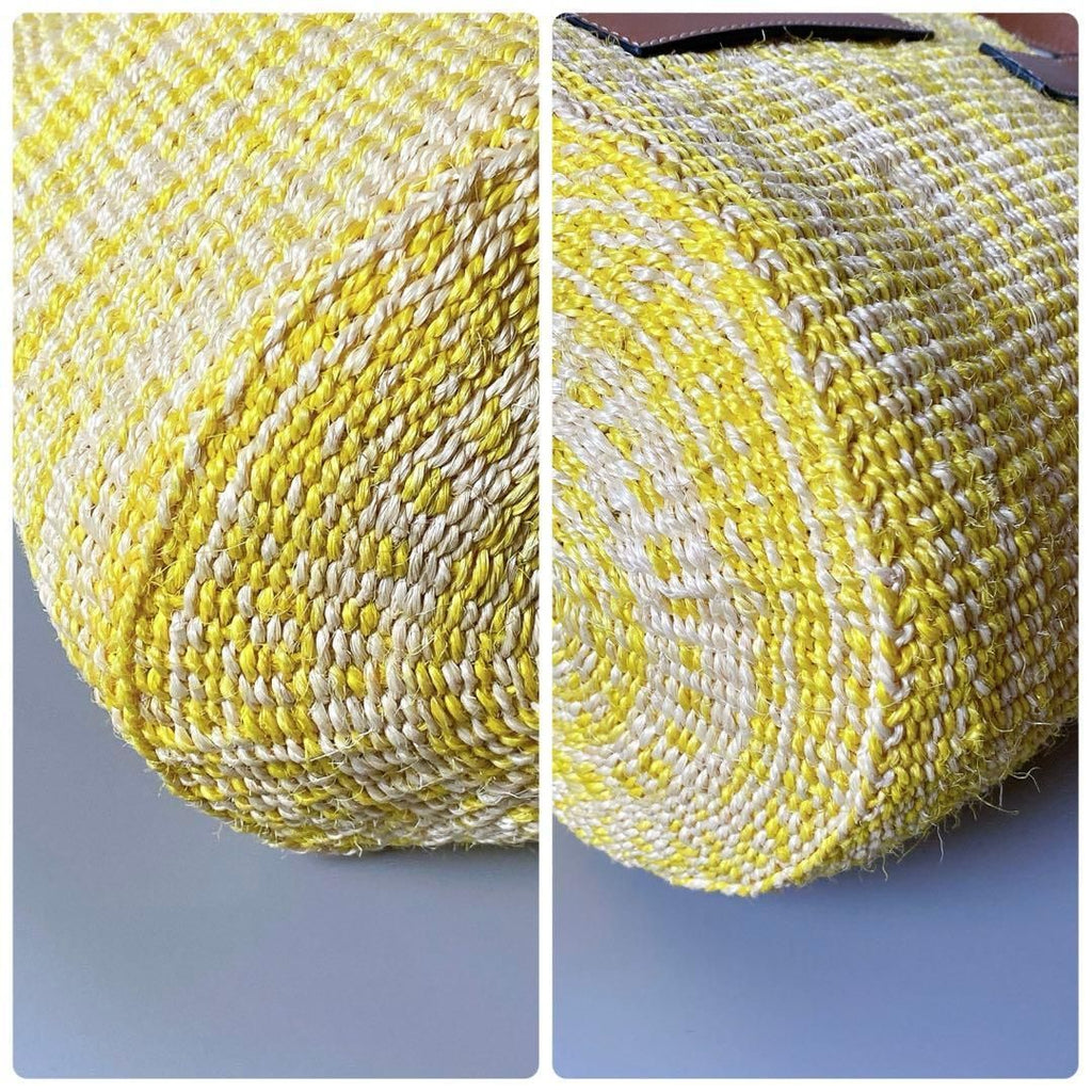 Loewe Anagram Basket Bag Square Yellow — view 6