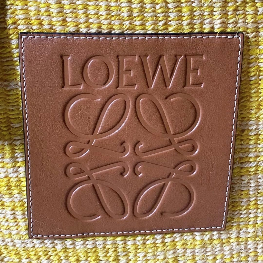 Loewe Anagram Basket Bag Square Yellow — view 7