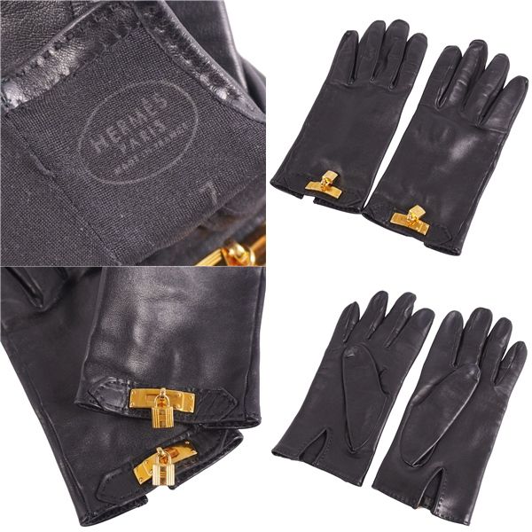 Hermes Gloves Kelly Cadena Padlock — view 5