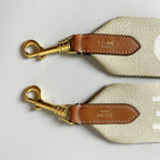Celine Long Strap Jacquard Beige Handbag — view 4