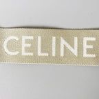 Celine Long Strap Jacquard Beige Handbag — view 8