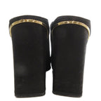 Louis Vuitton Mule High Heel Sandals Leather Square Toe 38 Black — view 3