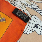 Hermes Scarf Silk Carre 140 les Legendes de L'arbre Tree Legend Orange Box — view 7