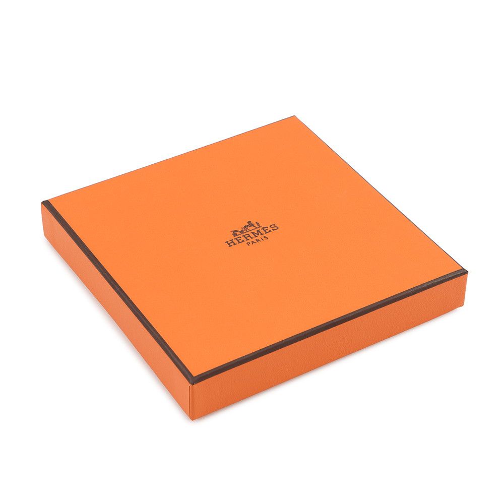 Hermes Scarf Carre 45 Gavroche Electric Cotton Handkerchief Petit Orange Multicolor — view 5