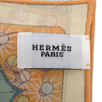 Hermes Scarf Carre 45 Gavroche Electric Cotton Handkerchief Petit Orange Multicolor — view 3
