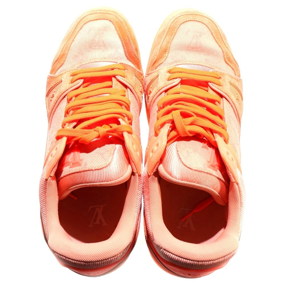 Louis Vuitton LV Trainer Line Monogram Low Cut Sneakers Orange — view 4