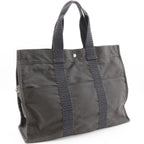 Hermes Her Line GM Nylon Canvas Gray Tote — view 3