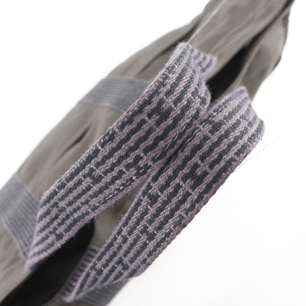 Hermes Her Line GM Nylon Canvas Gray Tote — view 5