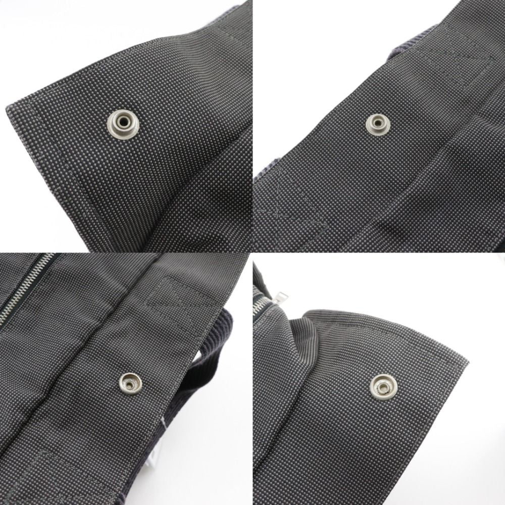 Hermes Her Line GM Nylon Canvas Gray Tote — view 8