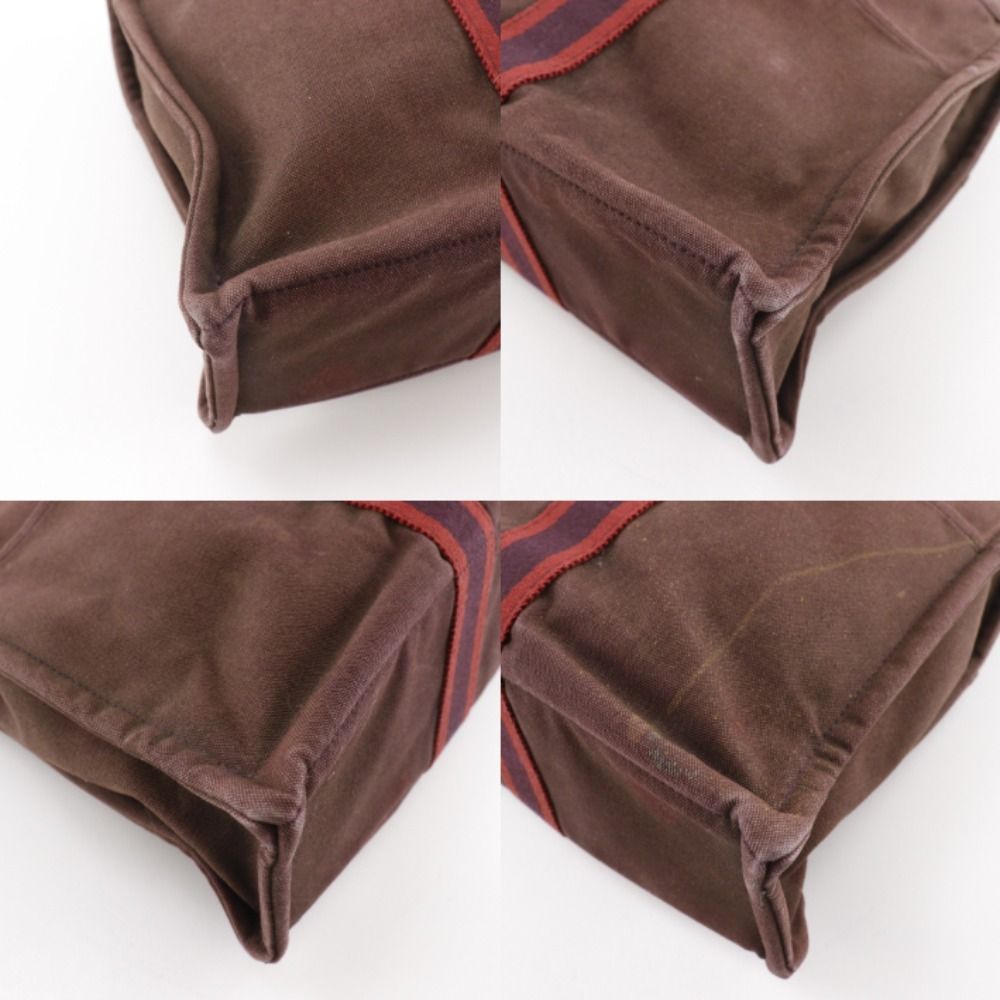 Hermes Sac Fourre Tout MM Cotton Canvas Brown Handbag — view 4
