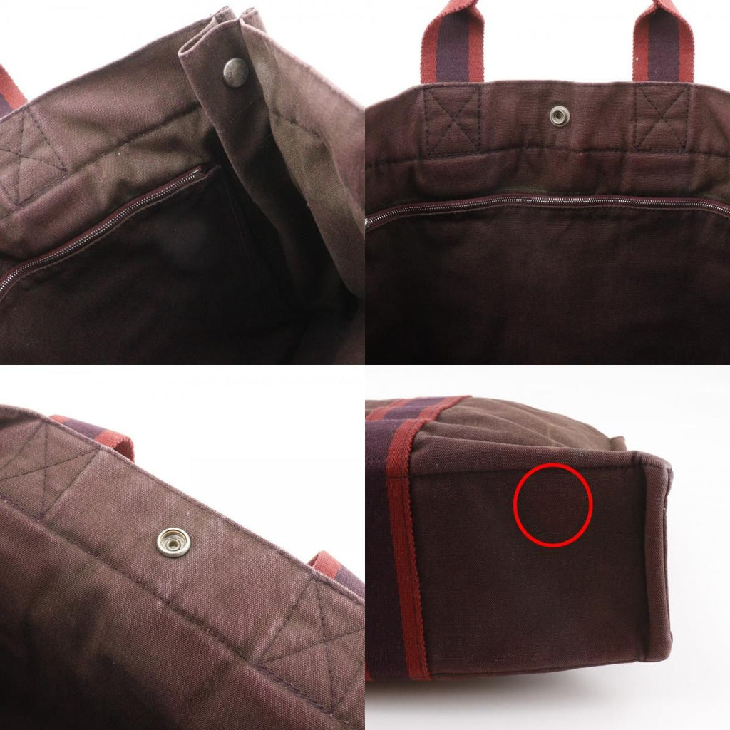 Hermes Sac Fourre Tout MM Cotton Canvas Brown Handbag — view 9