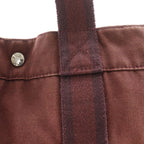Hermes Sac Fourre Tout MM Half Leather Cotton Brown — view 8