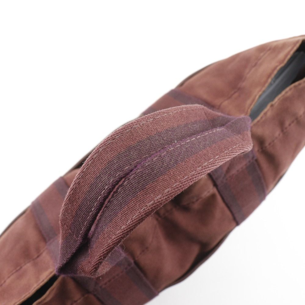 Hermes Sac Fourre Tout MM Half Leather Cotton Brown — view 5