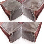 Hermes Sac Fourre Tout MM Half Leather Cotton Brown — view 4
