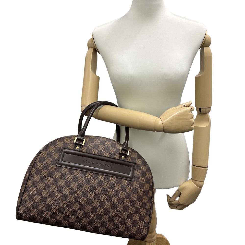 Louis Vuitton Bag Damier Handbag Canvas Norita Ebene — view 7