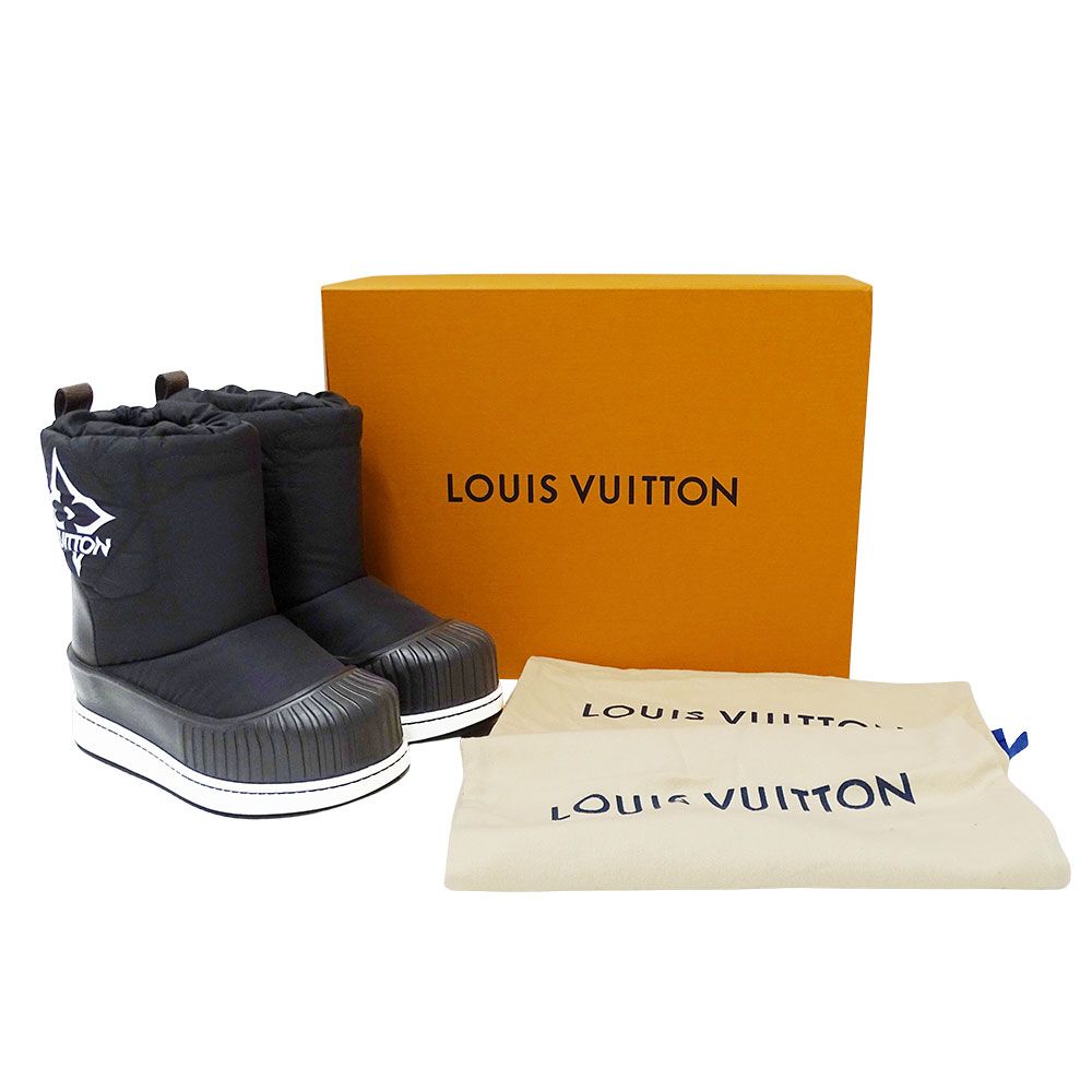 Louis Vuitton Boots Nylon Polar Line Short Black 36 — view 7