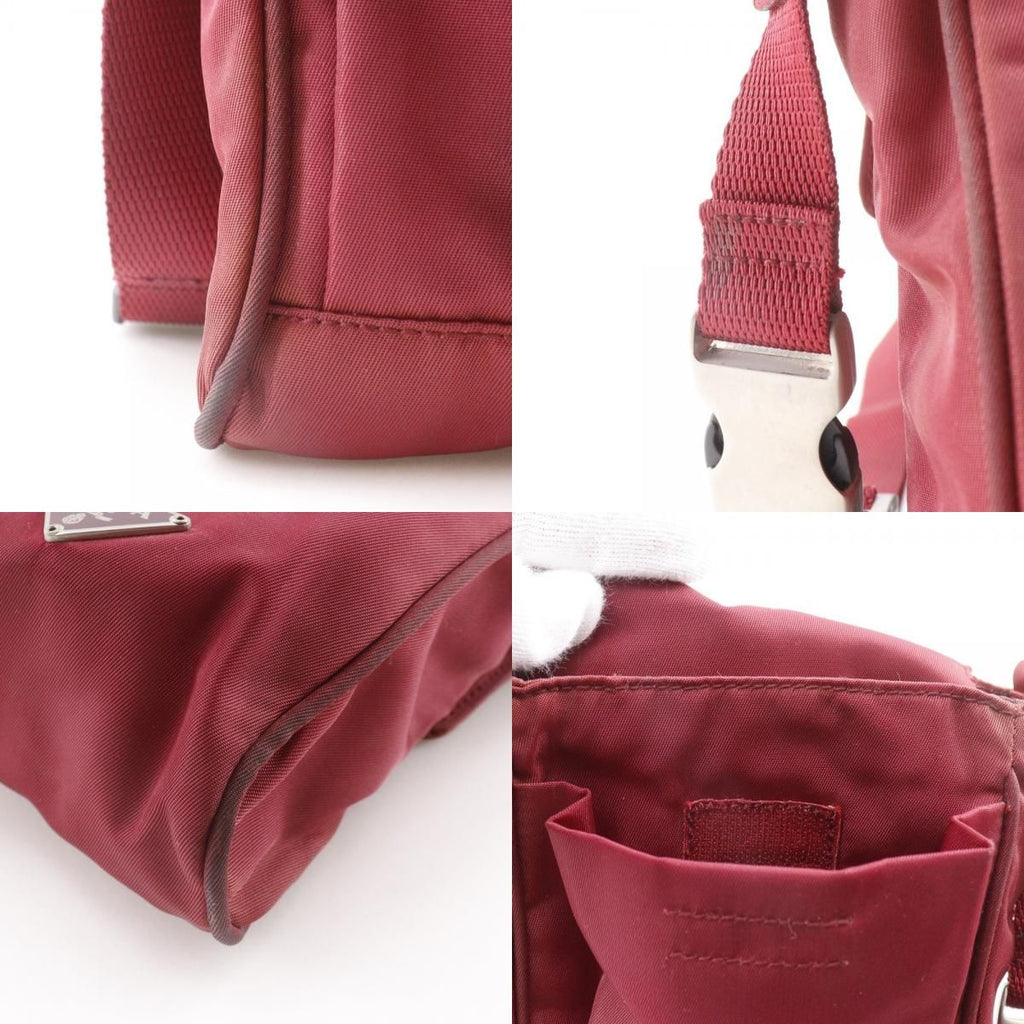 Prada 2-Way Waist Bag Nylon Cerise Red — view 9