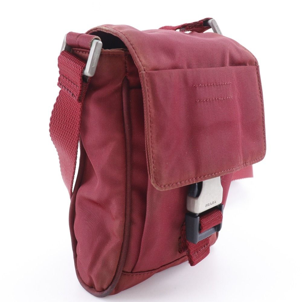 Prada 2-Way Waist Bag Nylon Cerise Red — view 3
