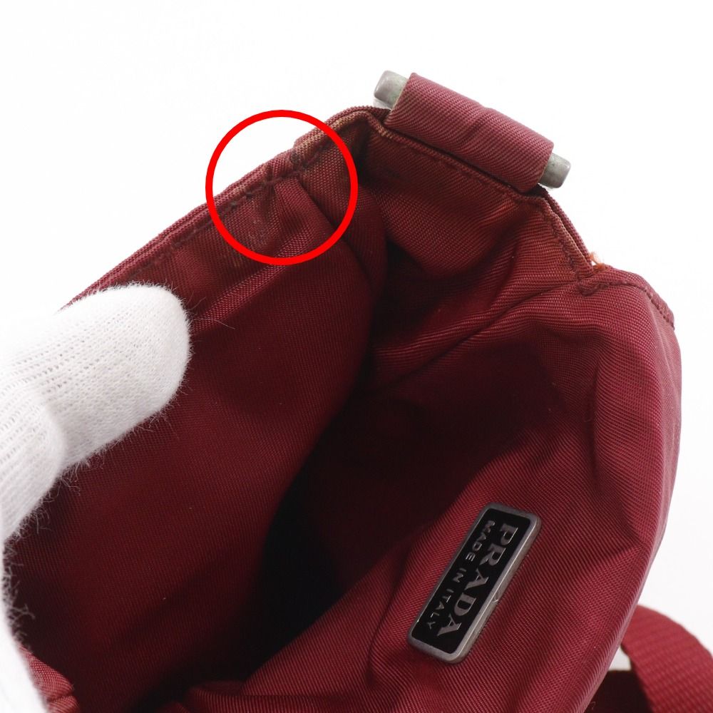 Prada 2-Way Waist Bag Nylon Cerise Red — view 7