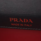 Prada Handbag Black Sapphire Leather 2-Way Chain — view 4